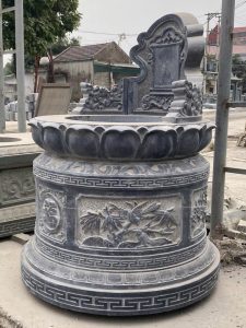 mẫu mộ đá tròn